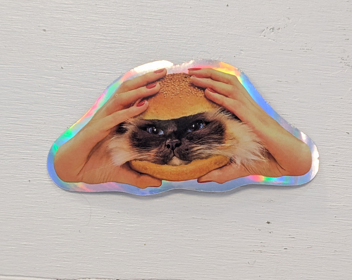 Cat Burger Sticker