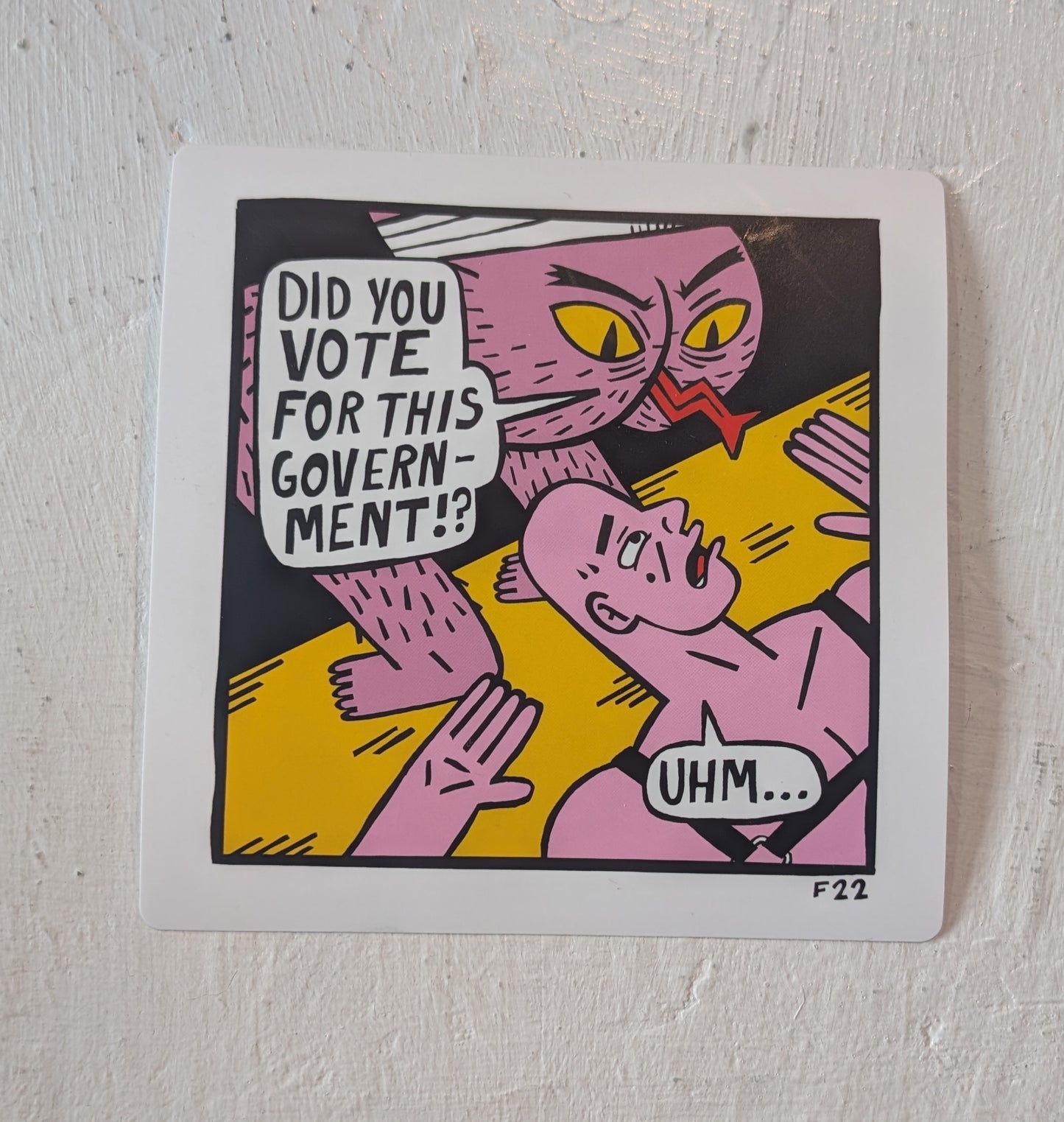 Did you vote for this Government? Sticker