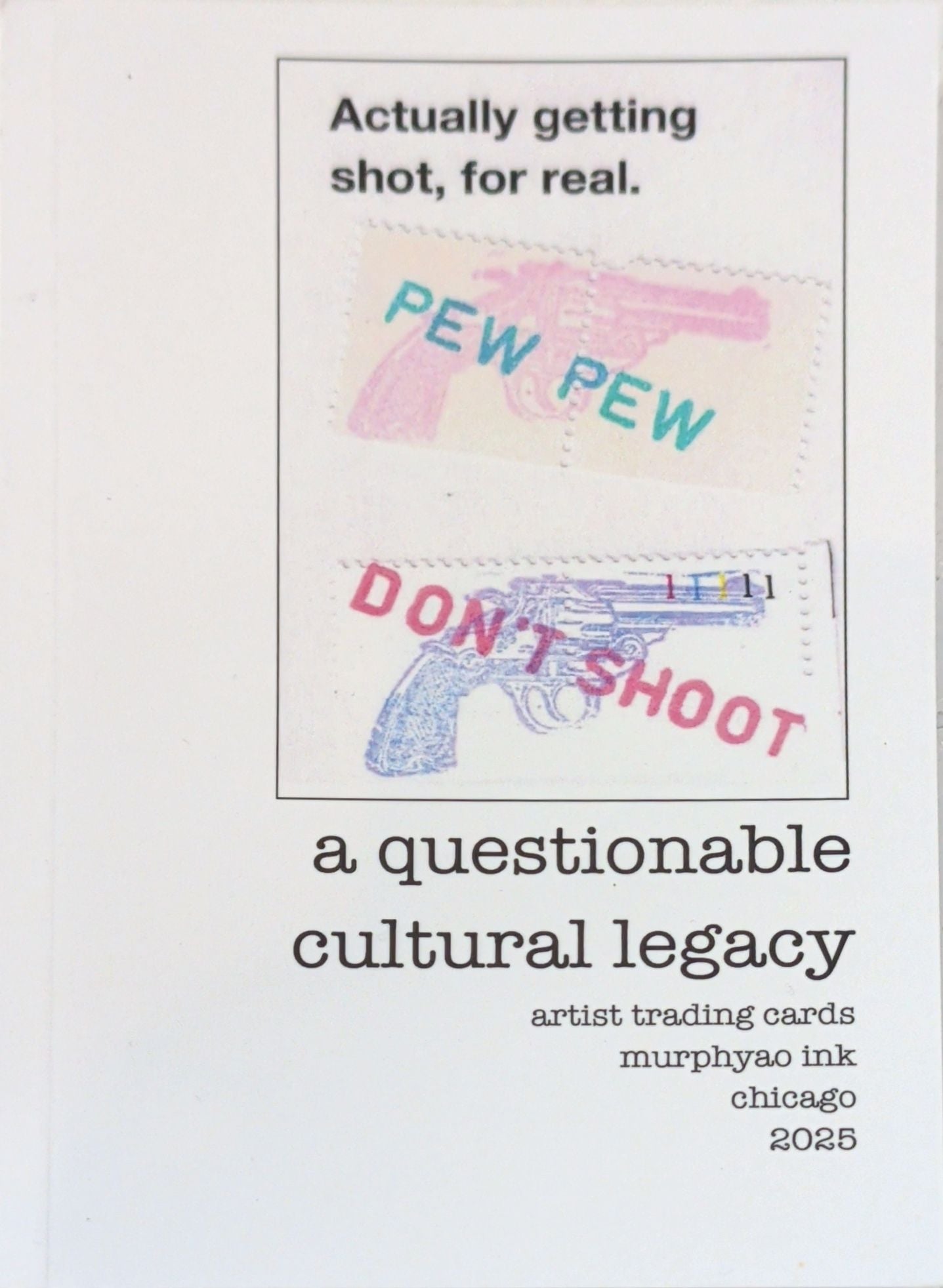 Actually Getting Shot, For Real: a questionable cultural legacy