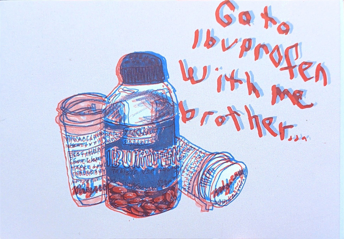Ibuprofen postcard