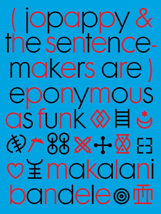 (Joappy & the Sentence-Makers are) Eponymous as Funk