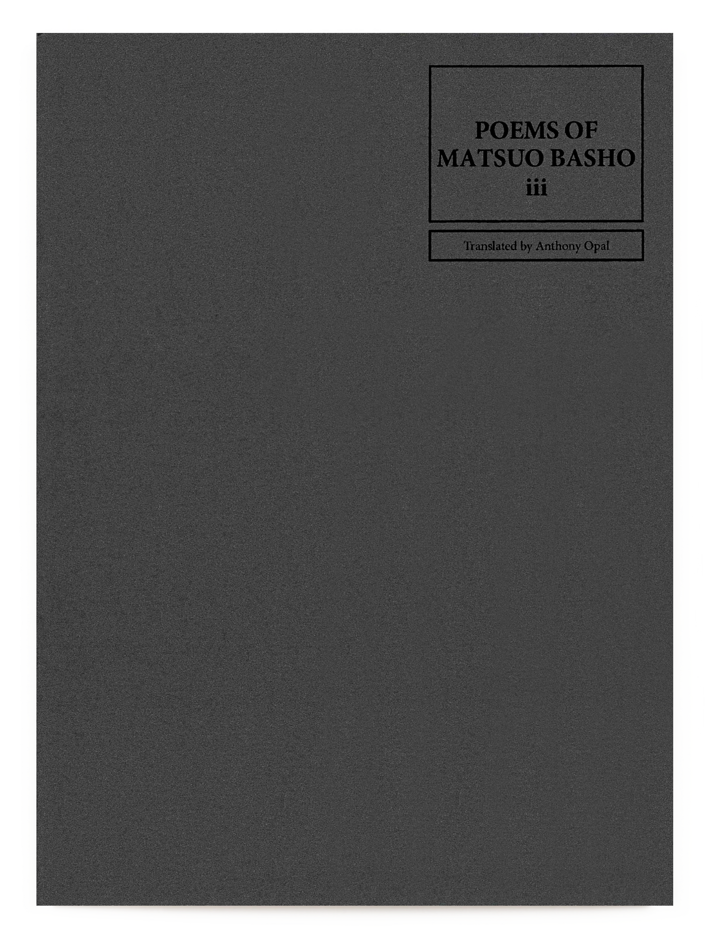 Poems Of Matsuo Basho iii