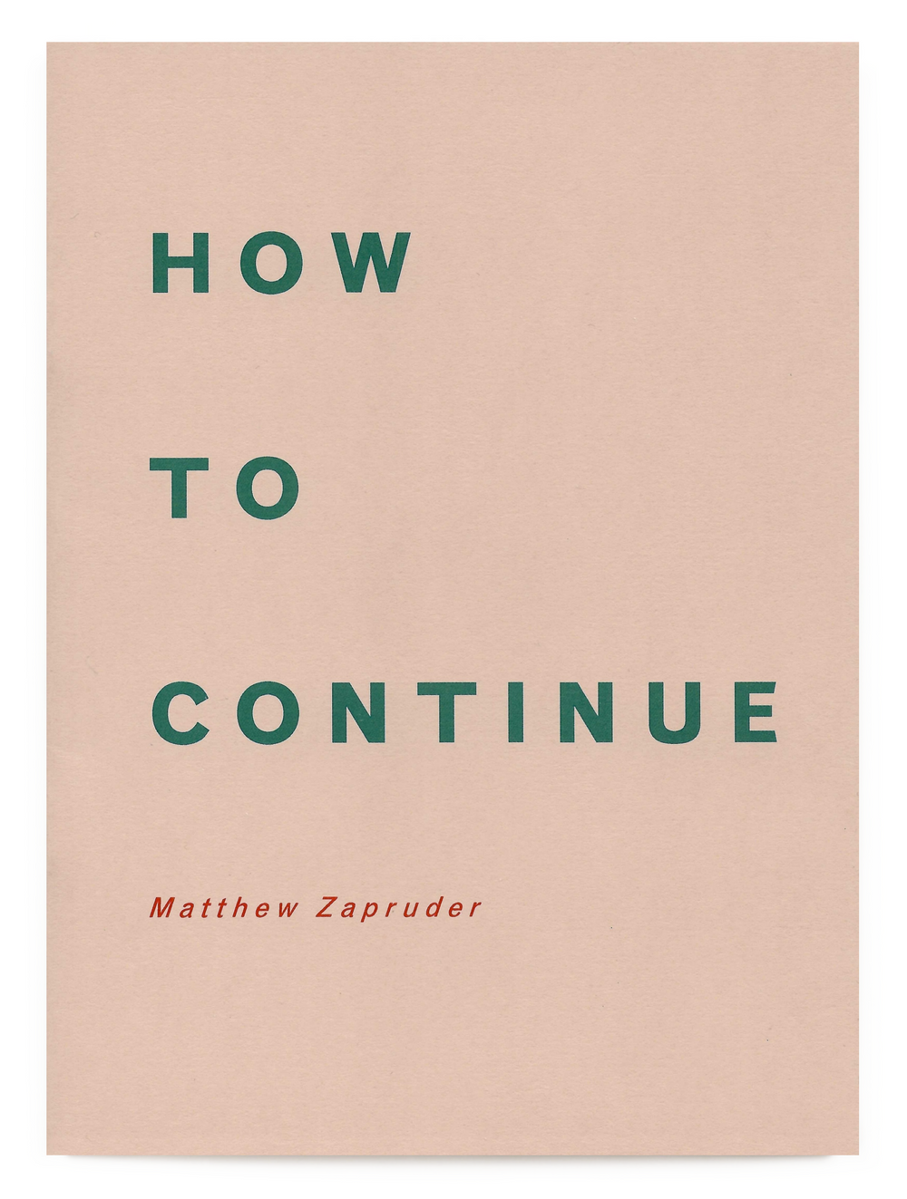How To Continue