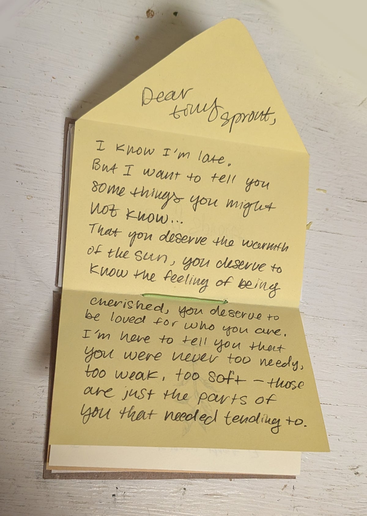 Dear Tiny Sprout