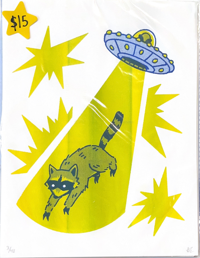 Abducted! - Riso print