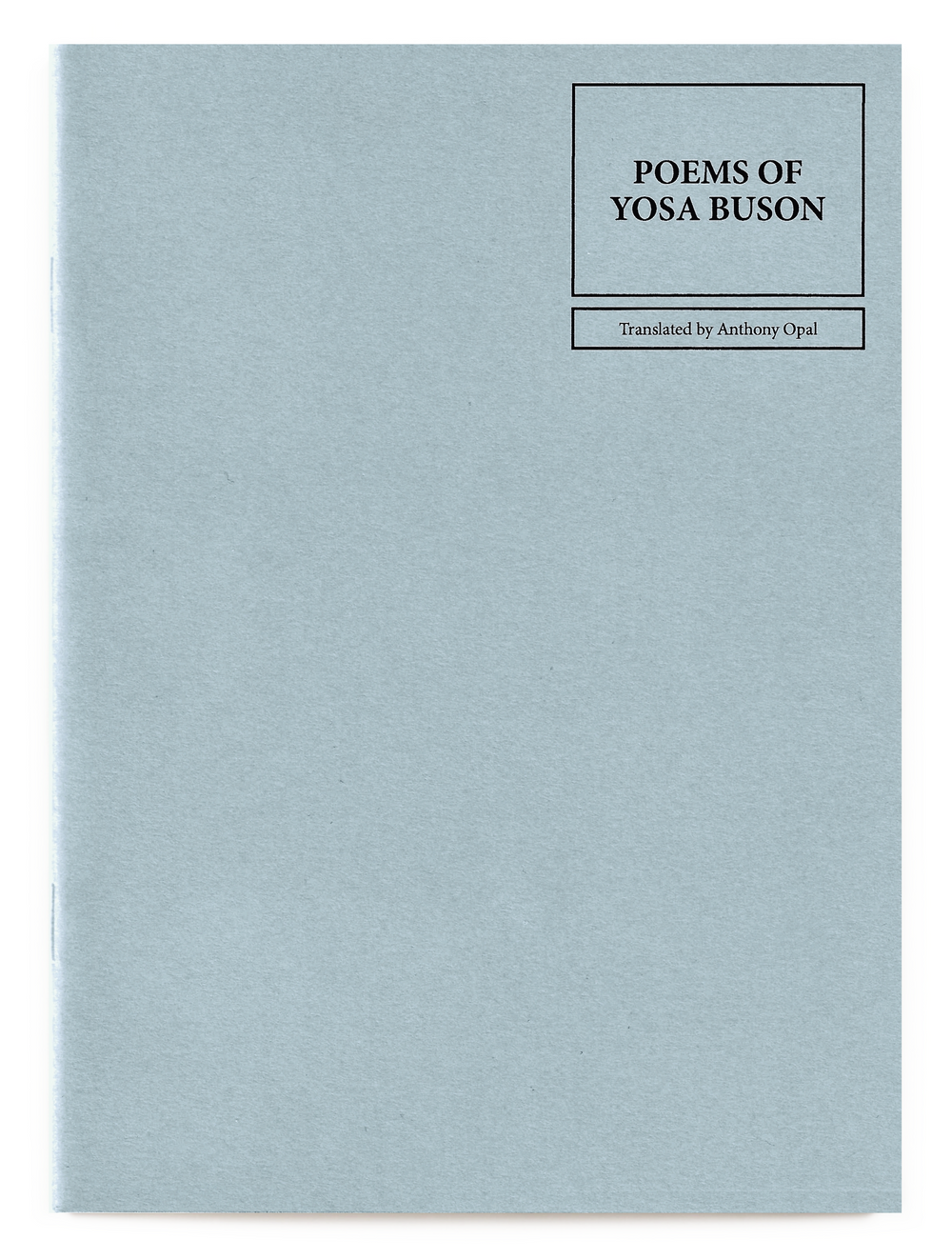 Poems Of Yosa Buson