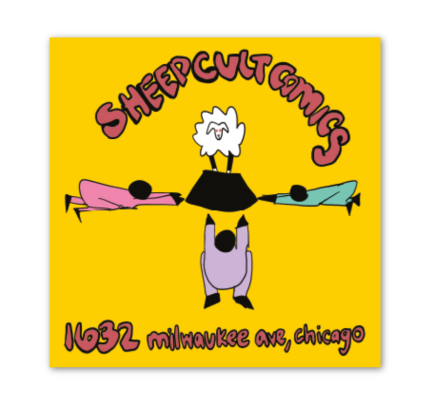 Sheep Cult Comics Sticker