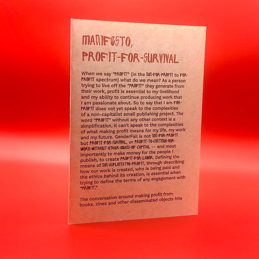 Manifesto, Profit-for-Survival