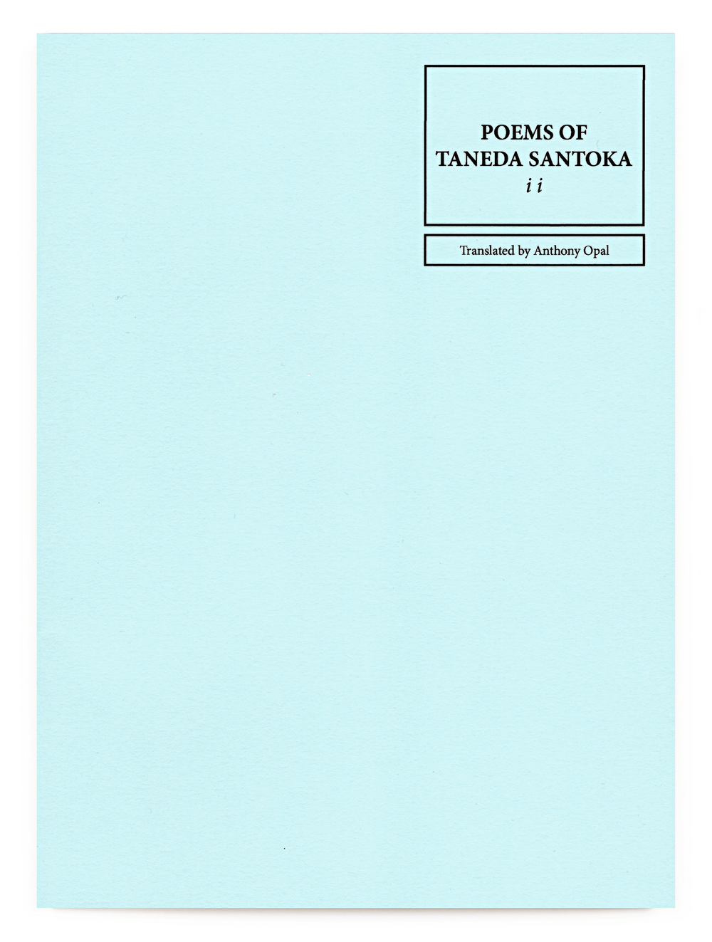 Poems Of Taneda Santoka ii