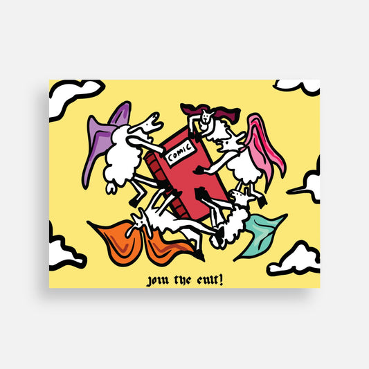 Sheep Cult Comics Postcard